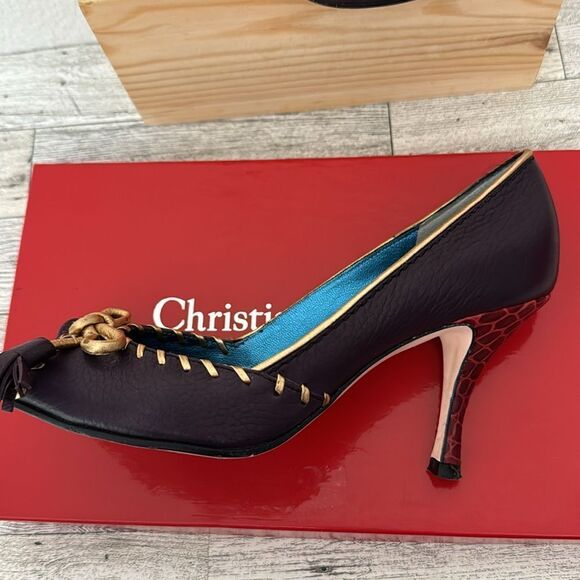 Christian Lacroix Peep Toe Heels Size 36 (US 6) - Picture 8 of 17